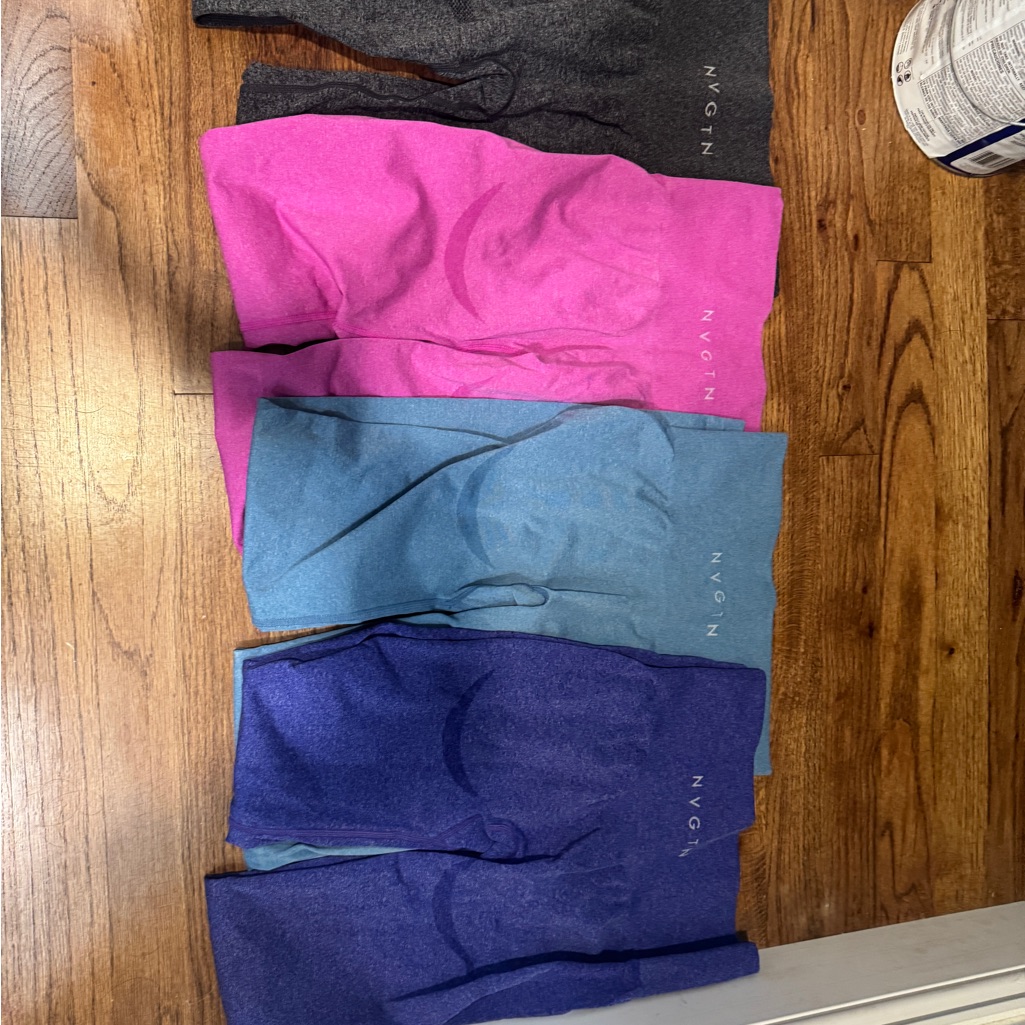 Nvgtn Vibrant Leggings Collection - Fuchsia, Teal, Indigo, Charcoal